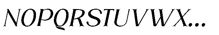 Veralia Italic Font UPPERCASE