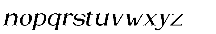 Veralia Italic Font LOWERCASE