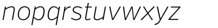 Verb ExtraLight Italic Font LOWERCASE