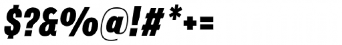 Verbatim Condensed Black Oblique Font OTHER CHARS