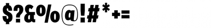 Verbatim Condensed Black Font OTHER CHARS