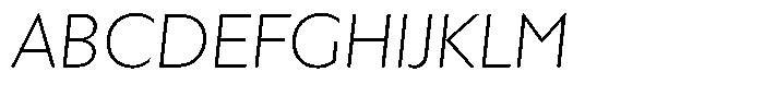 Verbo Cyrillic Extra Light Italic Font UPPERCASE