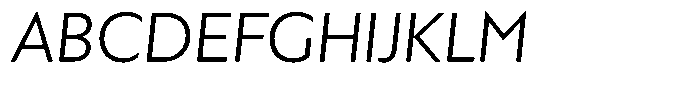 Verbo Cyrillic Light Italic Font UPPERCASE