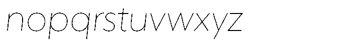 Verbo Cyrillic Thin Italic Font LOWERCASE