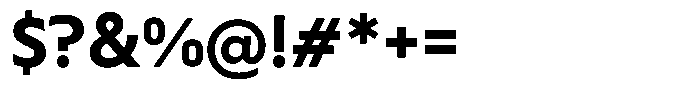 Verbo Extra Bold Font OTHER CHARS