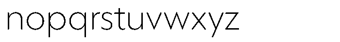 Verbo Extra Light Font LOWERCASE