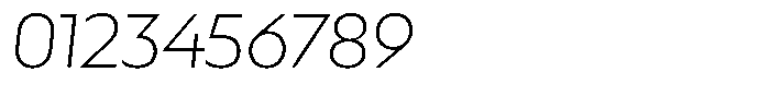 Verbo Greek Extra Light Italic Font OTHER CHARS