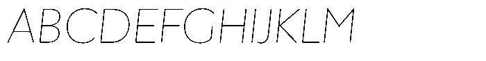 Verbo Greek Thin Italic Font UPPERCASE