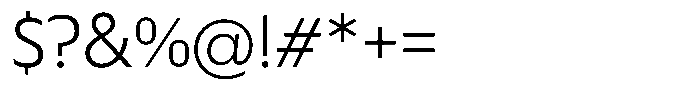 Verbo Light Font OTHER CHARS