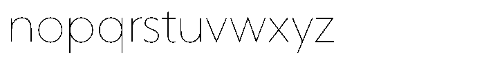 Verbo Thin Font LOWERCASE
