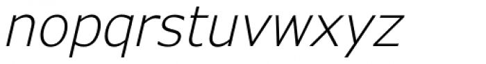 Verdana Pro Light Italic Font LOWERCASE