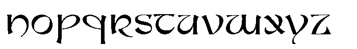 Verdant Regular Font LOWERCASE