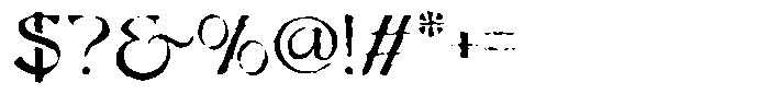 Verdant Stamp Font OTHER CHARS