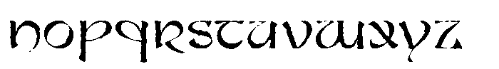Verdant Stamp Font LOWERCASE