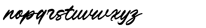 Verdons Wild Font LOWERCASE