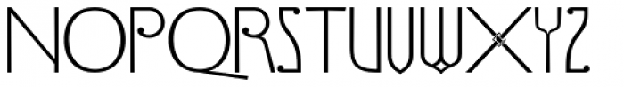 Vere Dignum Decorative Font LOWERCASE