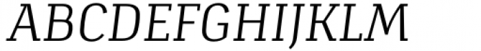 Verge Light Italic Font UPPERCASE