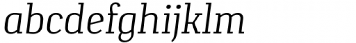 Verge Light Italic Font LOWERCASE