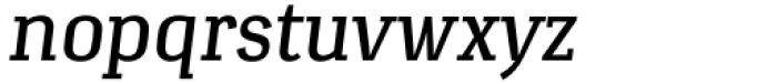 Verge News Italic Font LOWERCASE