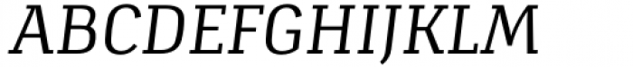 Verge Semi Light Italic Font UPPERCASE