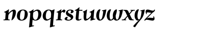 Verger Book Bold Italic Font LOWERCASE