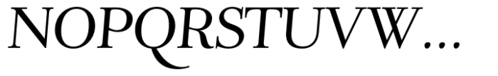 Verger Book Italic Font UPPERCASE