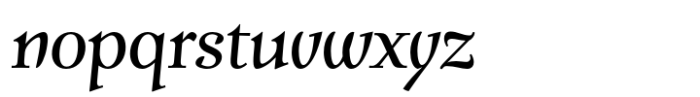 Verger Book Italic Font LOWERCASE