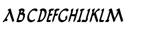 Vergils Archive Bold Italic Font UPPERCASE