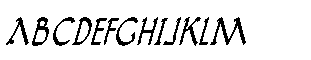 Vergils Archive Medium Italic Font UPPERCASE