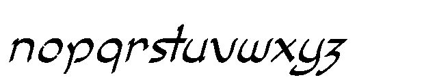 Vergils Archive Medium Italic Font LOWERCASE