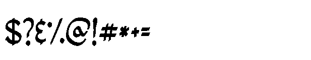 Vergils Archive Medium Font OTHER CHARS