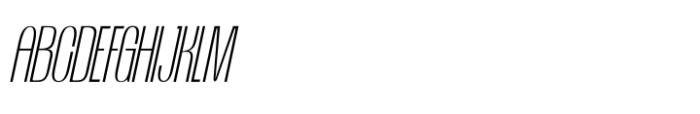 Verigo Thin Italic Font UPPERCASE