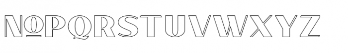 Verilet Outline Font LOWERCASE