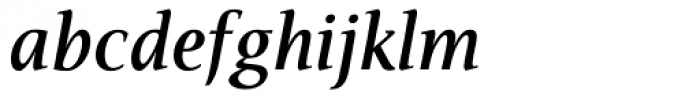 Veritas SemiBold Italic Font LOWERCASE
