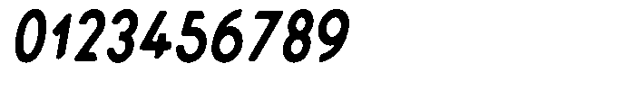 Verlo Round Bold Condensed Italic Font OTHER CHARS
