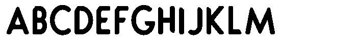 Verlo Round Bold Condensed Font UPPERCASE