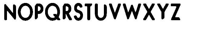 Verlo Round Bold Condensed Font UPPERCASE