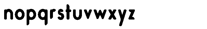 Verlo Round Bold Condensed Font LOWERCASE