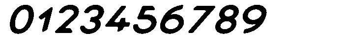 Verlo Round Bold Expanded Italic Font OTHER CHARS