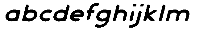 Verlo Round Bold Expanded Italic FONT