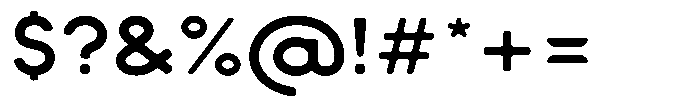 Verlo Round Bold Expanded Font OTHER CHARS