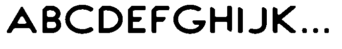 Verlo Round Bold Expanded Font UPPERCASE