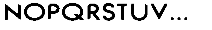 Verlo Round Bold Expanded Font UPPERCASE