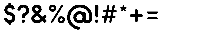 Verlo Round Bold Font OTHER CHARS