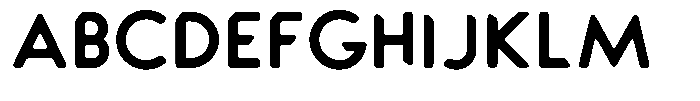 Verlo Round Bold Font UPPERCASE
