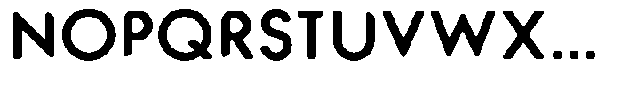 Verlo Round Bold Font UPPERCASE