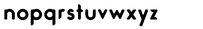 Verlo Round Bold Font LOWERCASE