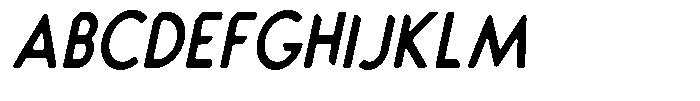 Verlo Round Condensed Italic Font UPPERCASE