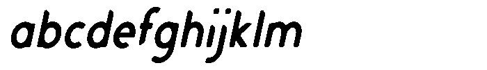 Verlo Round Condensed Italic FONT