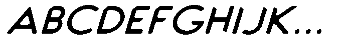 Verlo Round Expanded Italic Font UPPERCASE